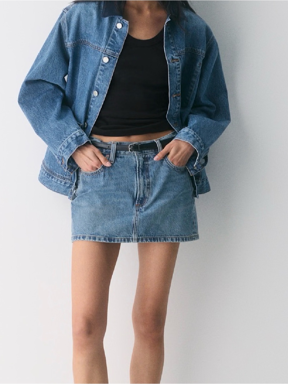 Aritzia Denim Forum Denim the 90s Ricci Skirt size 27
